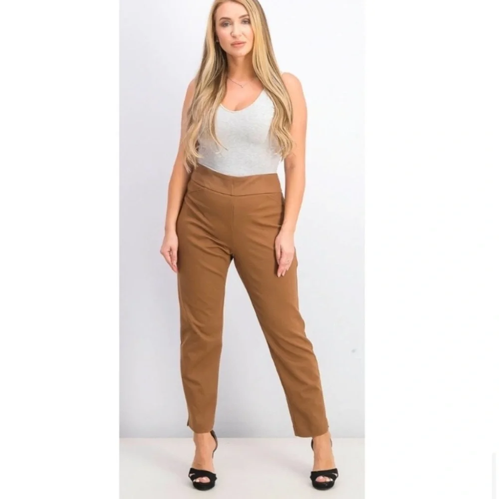 Charter Club Cambridge Skinny Slim Ponte Dress Pants Business Tapered Leg Size 8 - Picture 3 of 10